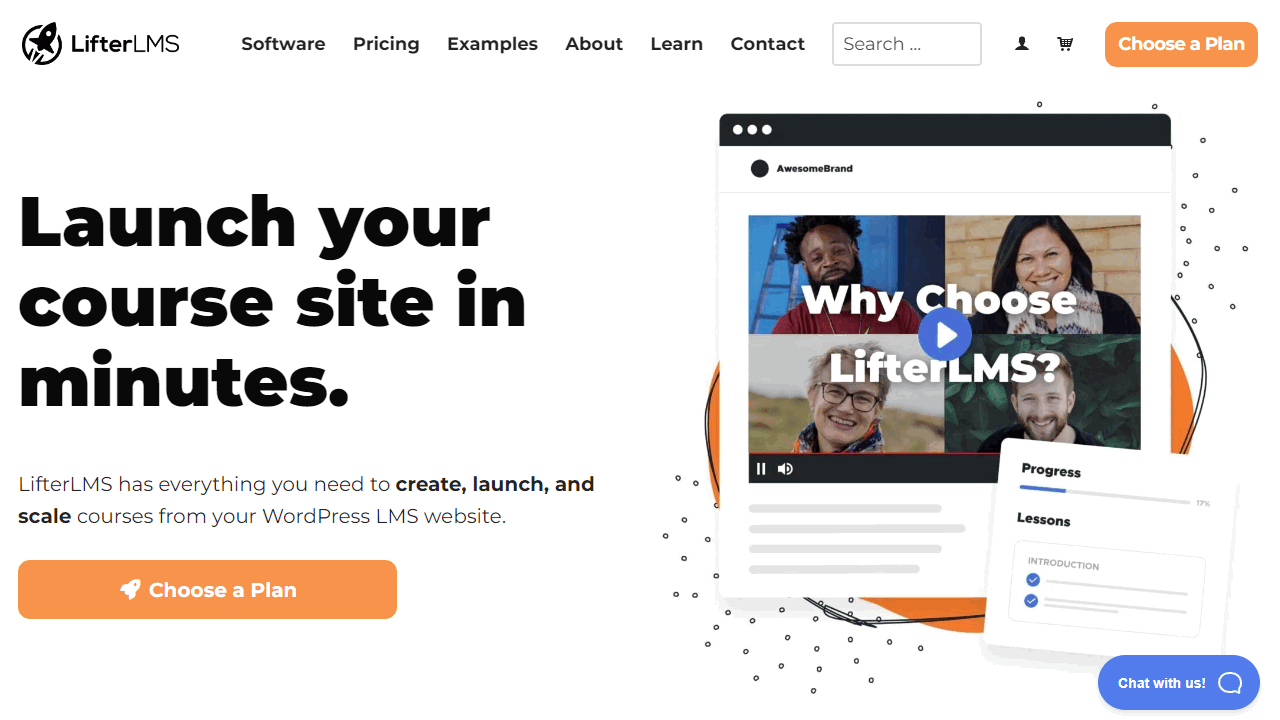 LifterLMS Homepage Screenshot