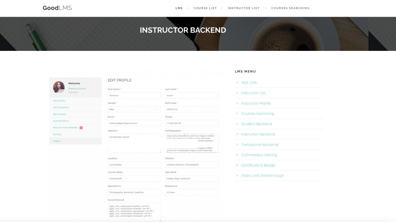 Backend Instructor